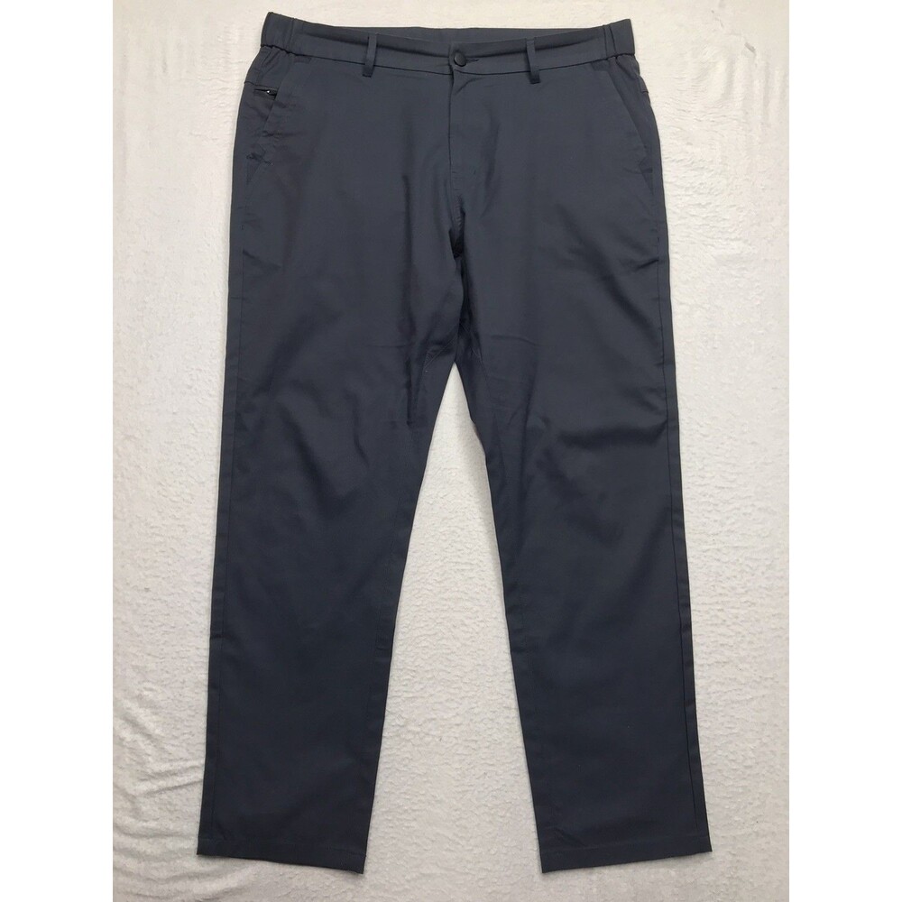 JACK ARCHER Jetsetter Pants Men 33x28 Deep Blue Stretch Tech Poly Golf Chino